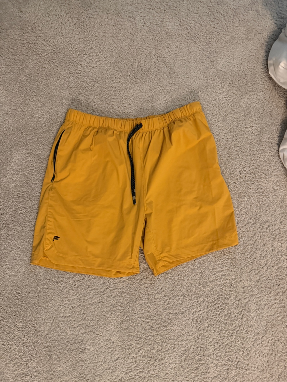 Fabletics Men's Mustard Yellow Athletic Shorts